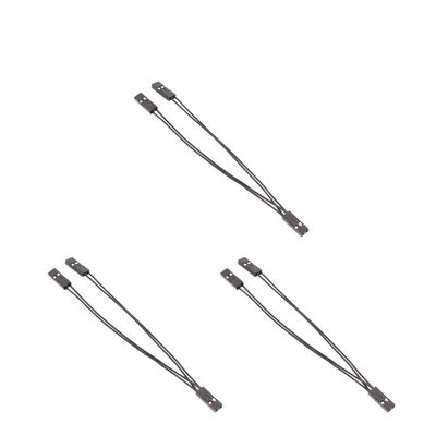 HONGP 1-10PCS 1 to 2 Double Adapter Cable 10cm Single Female to Male Splitter 2 Pins for PC SW IO Cable Extensions/DIY Lab(3PCS)