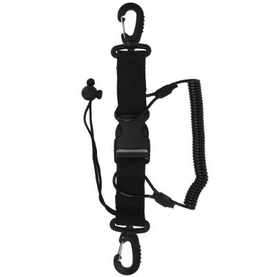 Naroote Camera Lanyard, Coil Lanyard Spring Coiled with Quick Release Buckle Swim Tether for Climbing