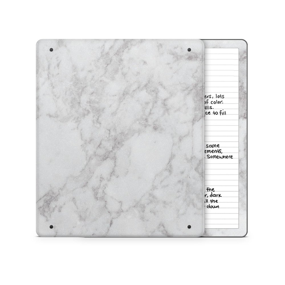 Glossy Glitter Tablet Skin Compatible with Amazon Kindle Scribe 2 (2024) - Frost Marble - Premium 3M Vinyl Protective Wrap Decal Cover - Easy to Apply | Crafted in The USA by MightySkins