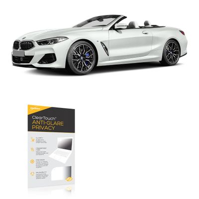 BoxWave Screen Protector Compatible with BMW 2025 8 Series Convertible Infotainment Display (12.3 in) - ClearTouch Anti-Glare Privacy (2-Pack), Privacy Screen Protector Flexible Film Anti-Glare