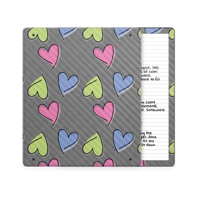 Carbon Fiber Tablet Skin Compatible with Amazon Kindle Scribe 2 (2024) - Girly - Premium 3M Vinyl Protective Wrap Decal Cover - Easy to Apply | Crafted in The USA by MightySkins