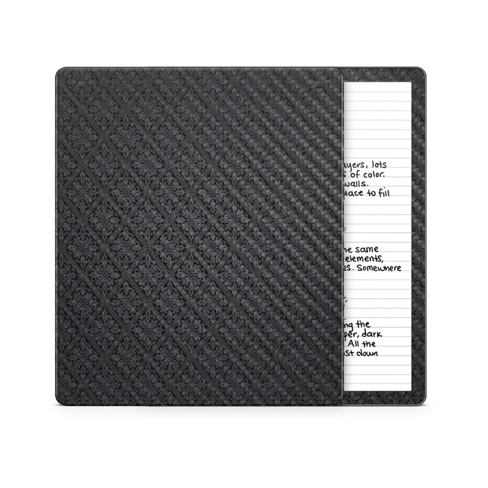 Carbon Fiber Tablet Skin Compatible with Amazon Kindle Scribe 2 (2024) - Glamorous - Premium 3M Vinyl Protective Wrap Decal Cover - Easy to Apply | Crafted in The USA by MightySkins