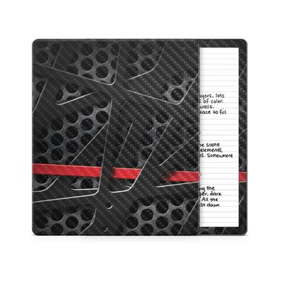 Carbon Fiber Tablet Skin Compatible with Amazon Kindle Scribe 2 (2024) - Tech Web - Premium 3M Vinyl Protective Wrap Decal Cover - Easy to Apply | Crafted in The USA by MightySkins