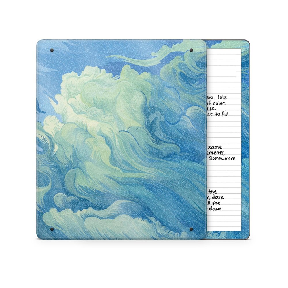 Glossy Glitter Tablet Skin Compatible with Amazon Kindle Scribe 2 (2024) - Visionary - Premium 3M Vinyl Protective Wrap Decal Cover - Easy to Apply | Crafted in The USA by MightySkins