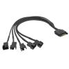 BOXUWFO HONGP SATA 1 to 3 4 5 4-Pin Power Cable PC Computer Cooling Fan Splitter Hub Converter Adapter Extension Wire Cord(3) view 2