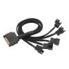 BOXUWFO HONGP SATA 1 to 3 4 5 4-Pin Power Cable PC Computer Cooling Fan Splitter Hub Converter Adapter Extension Wire Cord(3) view 3