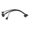 BOXUWFO HONGP SATA 1 to 3 4 5 4-Pin Power Cable PC Computer Cooling Fan Splitter Hub Converter Adapter Extension Wire Cord(3) view 4