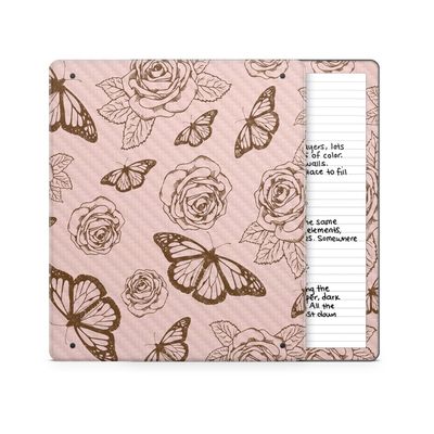 Carbon Fiber Tablet Skin Compatible with Amazon Kindle Scribe 2 (2024) - Butterfly Garden - Premium 3M Vinyl Protective Wrap Decal Cover - Easy to Apply | Crafted in The USA by MightySkins