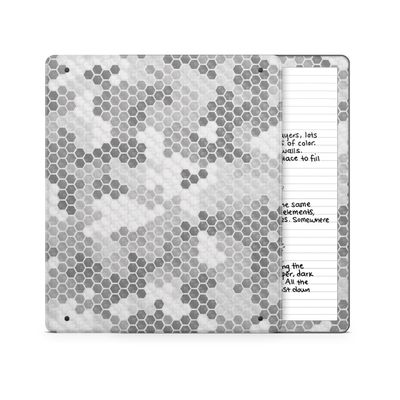 Carbon Fiber Tablet Skin Compatible with Amazon Kindle Scribe 2 (2024) - Camo Hexadots - Premium 3M Vinyl Protective Wrap Decal Cover - Easy to Apply | Crafted in The USA by MightySkins