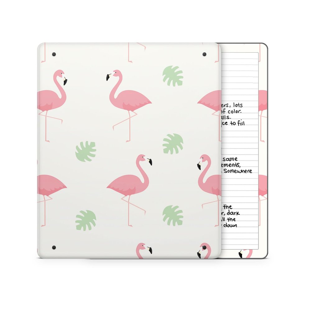 Tablet Skin Compatible with Amazon Kindle Scribe 2 (2024) - Flamingo Flock - Premium 3M Vinyl Protective Wrap Decal Cover - Easy to Apply | Crafted in The USA by MightySkins
