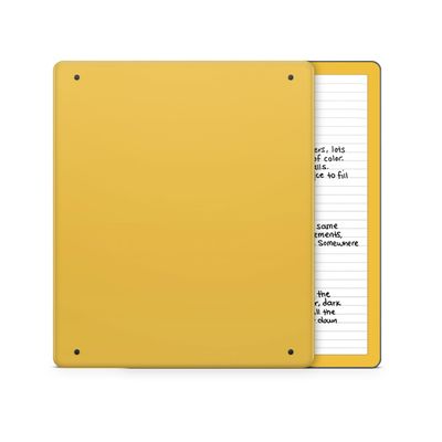 Tablet Skin Compatible with Amazon Kindle Scribe 2 (2024) - Solid Marigold - Premium 3M Vinyl Protective Wrap Decal Cover - Easy to Apply | Crafted in The USA by MightySkins