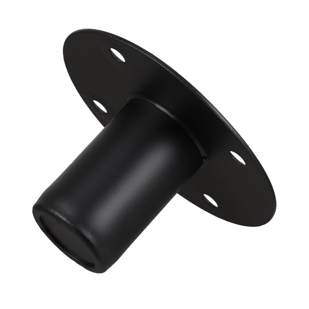 CIMAXIC Iron Speaker Stand Mount Black Finish for Secure Audio Placement Versatile Speaker Holder for Uses Compact and Portable Design