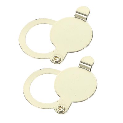 Alipis 2pcs Peephole Cover Plate Door Viewer Caps Full Copper Cover Privacy Protector Easy to Install Home Security
