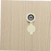 Alipis 2pcs Peephole Cover Plate Door Viewer Caps Full Copper Cover Privacy Protector Easy to Install Home Security view 4