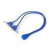 lowmountainswere New 1Pc Full Size Bracket Cord Wire Motherboard Compatible with The PC 20pin to USB 3.0 Front Panel Header Connector Cable Adapter(1PCS) view 3