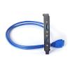 lowmountainswere New 1Pc Full Size Bracket Cord Wire Motherboard Compatible with The PC 20pin to USB 3.0 Front Panel Header Connector Cable Adapter(1PCS) view 4