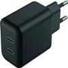 ACV Netz-Ladeger?t 100V-240V 2x USB Type C 3000mA schwarz (797386) view 1