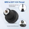 Anina NMO to 3/8 X 24 Thread Adapter Antenna Mount for CB Ham Two Way Amateur Radio Antenna Brass Center Contact Low Loss Connector view 2