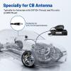Anina NMO to 3/8 X 24 Thread Adapter Antenna Mount for CB Ham Two Way Amateur Radio Antenna Brass Center Contact Low Loss Connector view 3