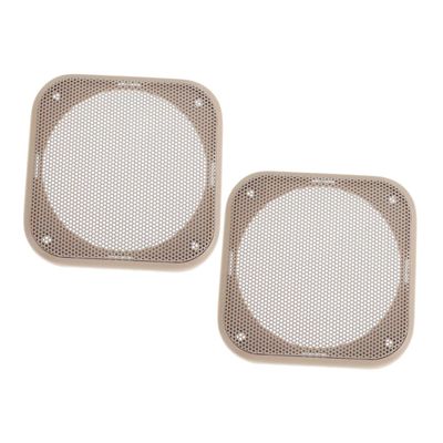 BUGUUYO 2pcs Square Speaker Grill Cover for Car Subwoofer Protective Mesh Guard Decorative Speaker Net High-Strength Material