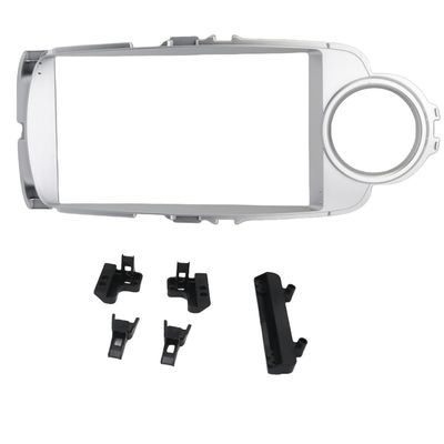 QIDALASER 9 Inch Car Frame Fascia for Toyota Yaris Vios 2012-2017 Android Radio Dash Fitting Panel Adapter Kit (Right Frame)