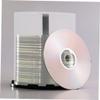 HEALLILY 3pcs Stackable Cd DVD Storage Bucket Disc Capacity Portable Disc Case Pullout Feature Plastic Elegant Design view 4