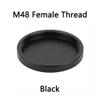 Fully Metal M42/ M48/ M54 Female/Male Thread Lens Cover for Astronomical Telescope Camera Lenses Dustproof(M48 Black Female) view 2