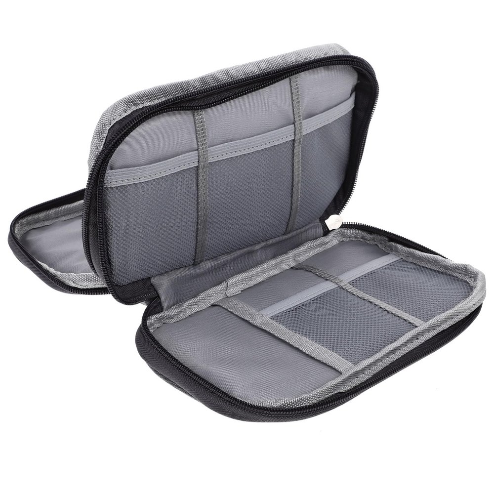 NUOBESTY Travel Digital Bag Earphone Organizer Large Capacity Cord Organizer Multi-layer Ssd Case