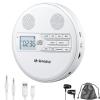 M-Amazup CD Player Portable, Rechargeable Portable CD Player with Dual Speakers and Anti Skip,CD,Dual Bluetooth,FM Transmission,USB,AUX,LCD Display,Sensitive Button,Repeat,10 Speeds for Home Car White view 1