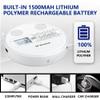 M-Amazup CD Player Portable, Rechargeable Portable CD Player with Dual Speakers and Anti Skip,CD,Dual Bluetooth,FM Transmission,USB,AUX,LCD Display,Sensitive Button,Repeat,10 Speeds for Home Car White view 2