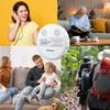 M-Amazup CD Player Portable, Rechargeable Portable CD Player with Dual Speakers and Anti Skip,CD,Dual Bluetooth,FM Transmission,USB,AUX,LCD Display,Sensitive Button,Repeat,10 Speeds for Home Car White view 3