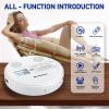M-Amazup CD Player Portable, Rechargeable Portable CD Player with Dual Speakers and Anti Skip,CD,Dual Bluetooth,FM Transmission,USB,AUX,LCD Display,Sensitive Button,Repeat,10 Speeds for Home Car White view 4