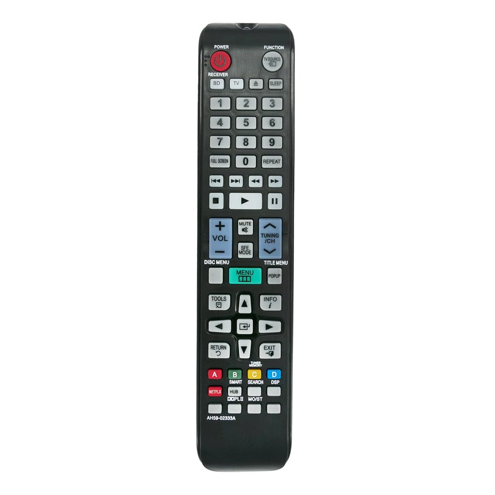 AH59-02333A Replacement Remote Control Compatible for Samsung Blu-ray HT-D4500 HT-D5350 HT-D5100 HT-D5130 HT-D5300 HTD5350 HTD4500 HTD5100 HTD5130 HTD5300 HT-D4500/ZA HT-D5100/ZA Home Theater System