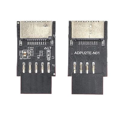 lowmountainswere USB2.0 Internal Header to USB 3.1/3.2 TY>pe C Front TY>pe E Adapter Type-E 20pin to 9pin Converter Compatible with The Motherboard Connector Riser