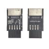 lowmountainswere USB2.0 Internal Header to USB 3.1/3.2 TY>pe C Front TY>pe E Adapter Type-E 20pin to 9pin Converter Compatible with The Motherboard Connector Riser view 1