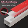 HQLBD PVC Cable Channel to Hide TV Wires Black, Self Adhesive Cord Cover Kit for Wire Management On Wall, Cable Raceway Cord Concealer for Home Offices Living Room(12x7mm) view 4