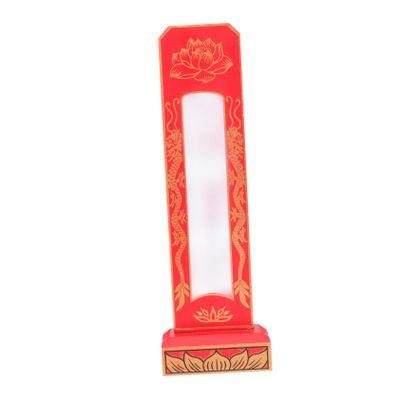 GLEAVI Halloween Prop Wooden Memorial Tablet Creepy Blank Decoration for Day Dead Buddhist Offerings Smooth Surface for Long-lasting Use