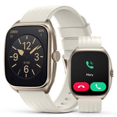 2025 SOUYIE Smart Watch for Men and Women with SOS Emergency Alert, 1.85" AMOLED Fitness Tracker with 100+ Sports Modes, Heart Rate, SpO2, Sleep Monitor, IP68 Waterproof, Compatible Android and iPhone