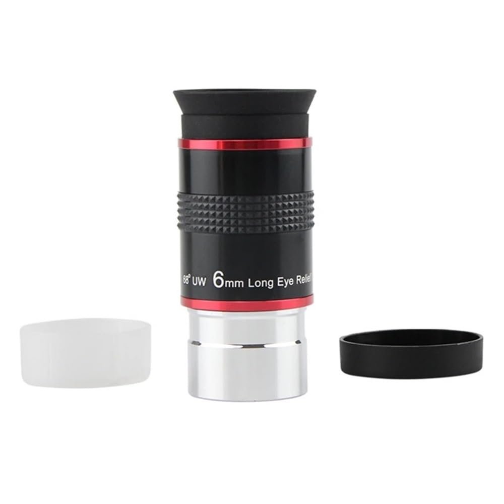 1.25 Inches 68 Degree 6mm Wide Angle Eyepiece Long Multi-Coated Astronomical Telescope Accessories