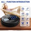 M-Amazup CD Player Portable, Rechargeable Portable CD Player with Dual Speakers and Anti Skip,CD,Dual Bluetooth,FM Transmission,USB,AUX,LCD Display,Backlit Button,Repeat,10 Speeds for Home Car Black view 2