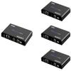 1 x 3 LKV483Pro 4K@60Hz HDMI Extender with Loop Out, Up to 394ft (120m) Over Ethernet TCP/IP RJ45 Cat5/5e/6 Extender with IR,18Gbps Rate 1 TX and 3 RX Kit Video Splitter for STB PS3 HDTV, HDCP 2.2 view 1
