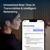 aidio X1 AI Voice Recorder Transcriber, AI Translation Earbuds Real Time, APP Control with iOS & Android, AI Transcription & Summarize, Noise Canceling, Recording Device for Lectures/Meetings/Calls view 3