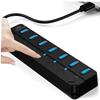 Angoily Thickened Core Cable USB Hub 7-Port USB Splitter USB Hub USB Port Extender USB Adapter view 3