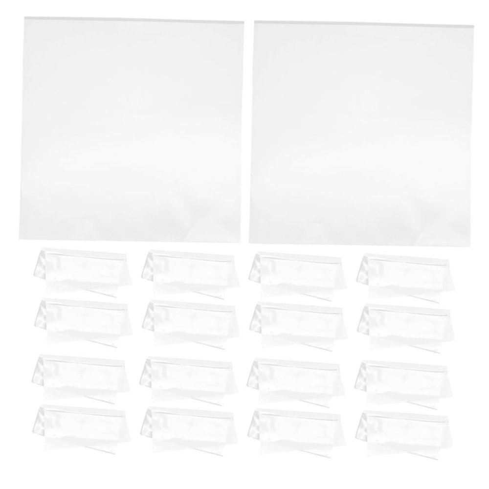 HEALLILY Pcs Vinyl Record Outer Sleeves Self Adhesive Vinyl Record Protector for Scratch Album Covers