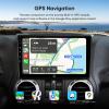 10inch 8Core (6G+128G) Android Car Stereo Radio for Jeep Wrangler JK(2007-2018) Dodge Ram 1500,with 5GWiFi Built-in Wireless Carplay and Android Auto SWC GPS Navigation Back up Camera Replacement view 3