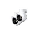 JUCFRDNJ 2PCS 5MP Set Outdoor PTZ Wi-Fi Camera IP66 Camera Two Way Audio Colorful Night Vision Human Vehicle Detection(E/U_2PCS Camera ADD 128G) view 1