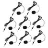SUPVOX 8PCS Professional Clip-on Lavalier Microphone Set Black Omnidirectional Phone Mic Windscreen for Teaching Interviews and Public Speaking view 1