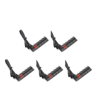 lowmountainswere PC Fan Hub Splitter Speed 5 Port Controller Adapter Compatible with The 4 Pin PWM Cooler Cooling Fan Computer Cables Connectors Accessories(5Pcs)