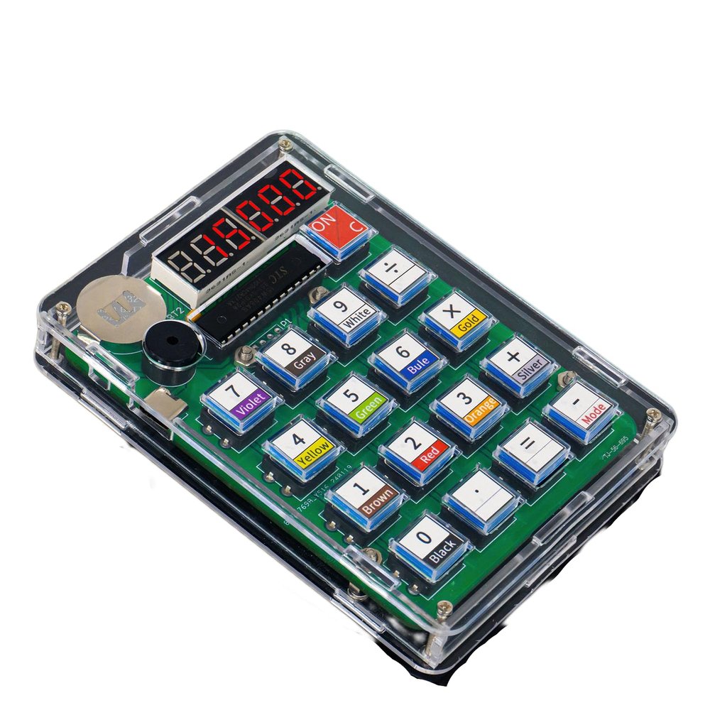 Lagnlnaoy DIY Digital Tube Display Calculator Electronic Kit Kit Soldering Practice Loose Parts Welding Teaching Resources