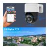 JUCFRDNJ 5X Digital Zoom 4MP 4K 8MP POE PTZ IP Camera Full Color Outdoor Video Surveillance CCTV Cameras(1PC 4K POE) view 3